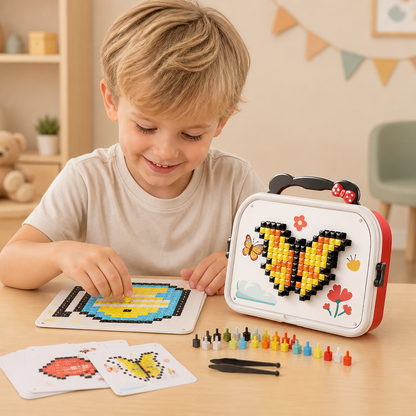 Montessori Mosaikpussel med Svamppiggar för Barn