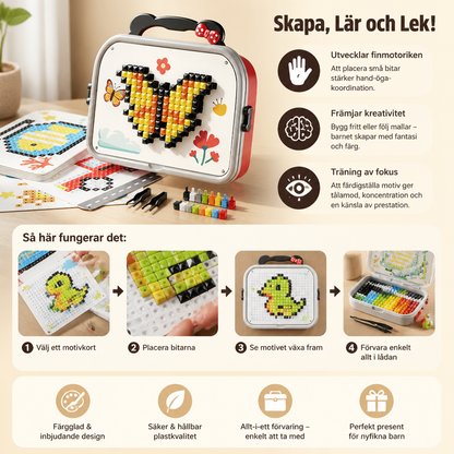 Montessori Mosaikpussel med Svamppiggar för Barn