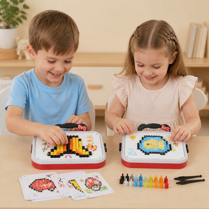 Montessori Mosaikpussel med Svamppiggar för Barn