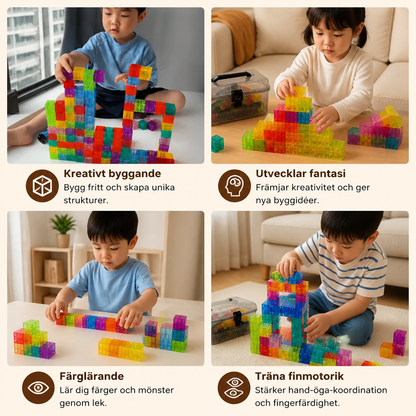 Montessori Kubbyggsats För Barn