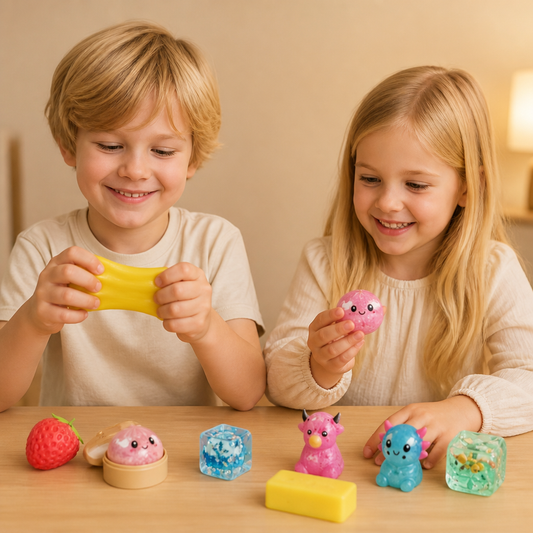 Premiumset med Mjuka Squishy Fidgetleksaker – 8 Sensoriska Leksaker