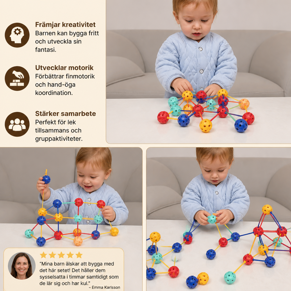 3D STEM Konstruktionsset – Kreativ Pedagogisk Leksak