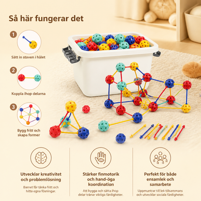 3D STEM Konstruktionsset – Kreativ Pedagogisk Leksak