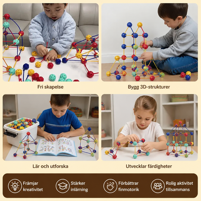 3D STEM Konstruktionsset – Kreativ Pedagogisk Leksak