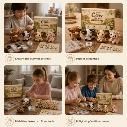 DIY-set för 3D-pärldjur – Skapa Miniatyrfigurer med Pärlor för Nybörjare