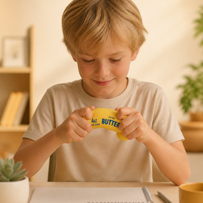 Jumbo Squishy Butter Stick – Långsamt Återfjädrande Stressboll och Sensorisk Fidgetleksak