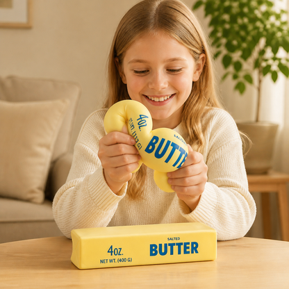 Jumbo Squishy Butter Stick – Långsamt Återfjädrande Stressboll och Sensorisk Fidgetleksak