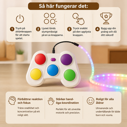 Light Defense Challenge – Interaktivt LED-reflexspel