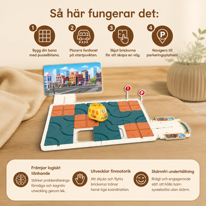 Labyrintpussel med Skjutbara Banor