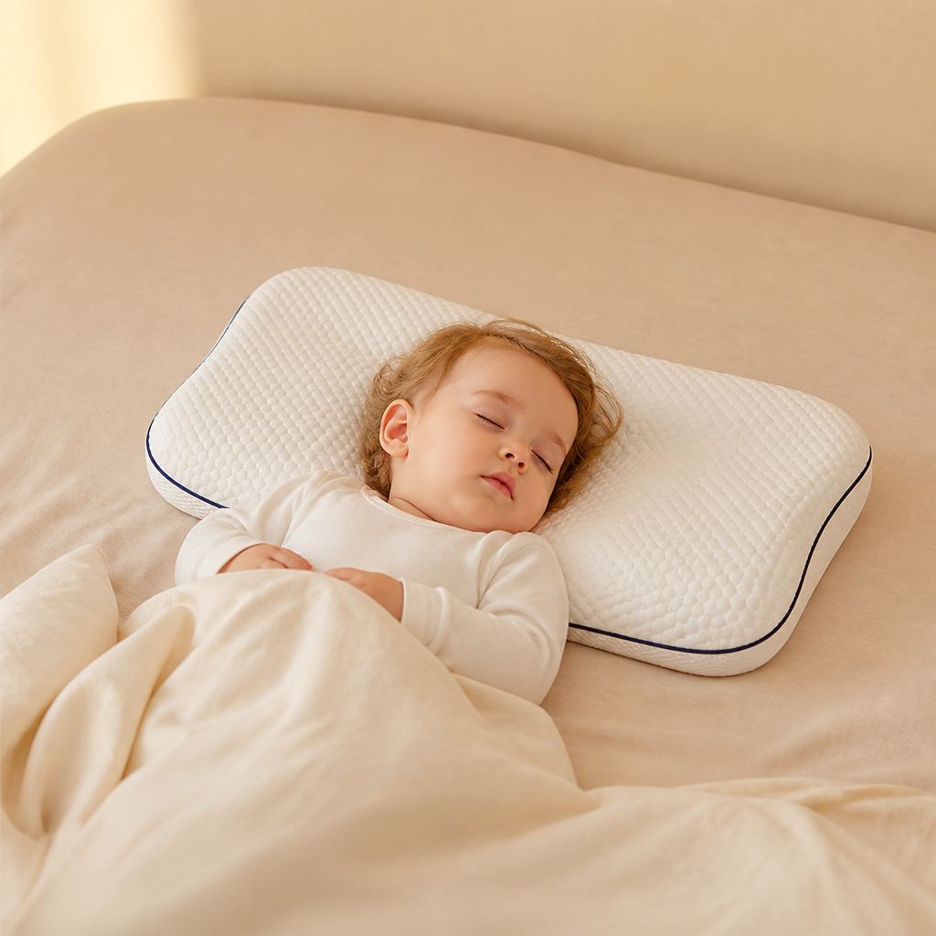 Ergonomisk Barnkudde i Memory Foam med Nackstöd