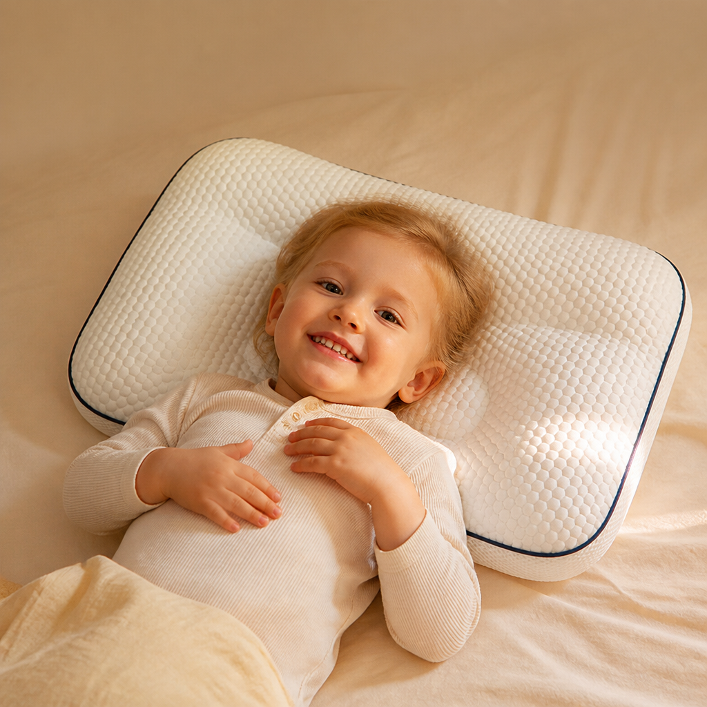 Ergonomisk Barnkudde i Memory Foam med Nackstöd