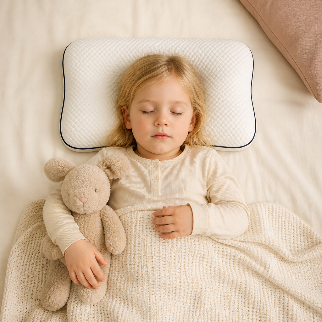 Ergonomisk Barnkudde i Memory Foam med Nackstöd