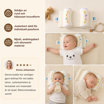 Justerbar Formkudde för Babyhuvud med Hirsfyllning