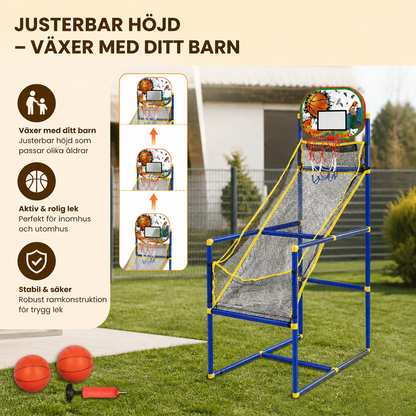 Justerbart Basketkorgsset för Barn – Växer Med Ditt Barn