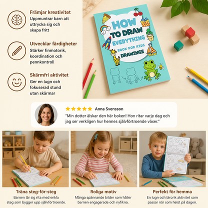 Montessori Ritbok – Lär Dig Rita Steg för Steg och Öva på Att Rita