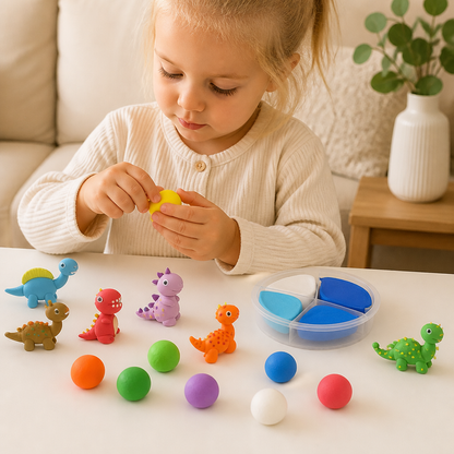 DIY-set med lufttorkande lera för barn
