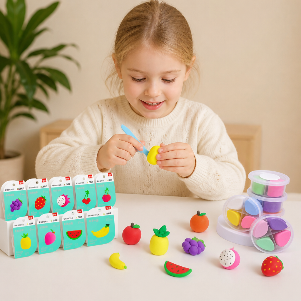 DIY-set med lufttorkande lera för barn