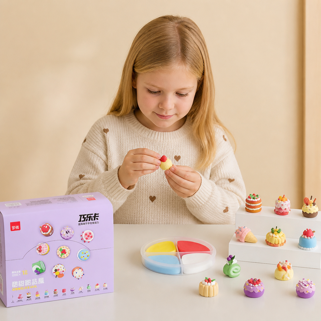 DIY-set med lufttorkande lera för barn