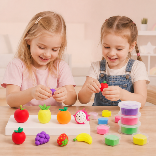 DIY-set med lufttorkande lera för barn