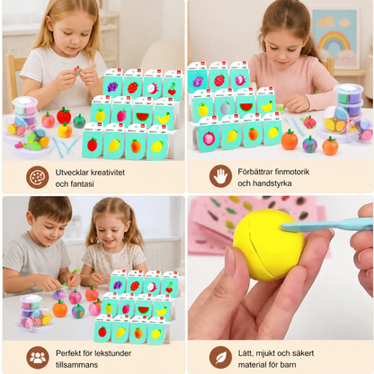 DIY-set med lufttorkande lera för barn