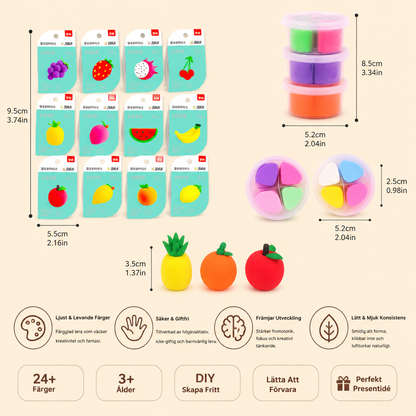DIY-set med lufttorkande lera för barn