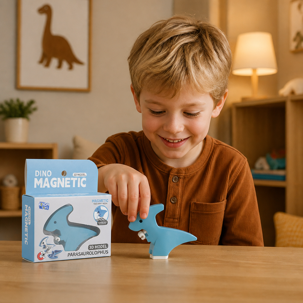 Magnetiskt Byggset med Djurskelett – STEM-Leksak för Att Ta Isär och Lära