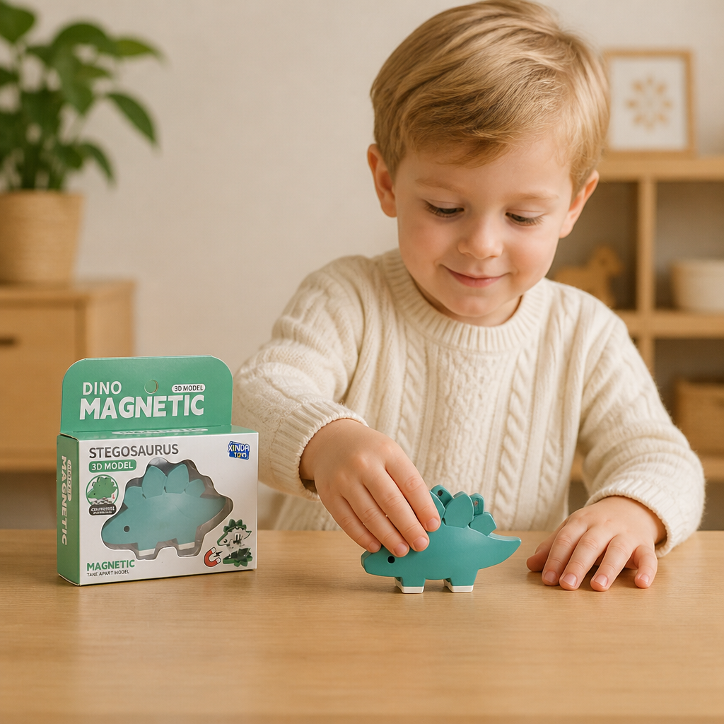 Magnetiskt Byggset med Djurskelett – STEM-Leksak för Att Ta Isär och Lära