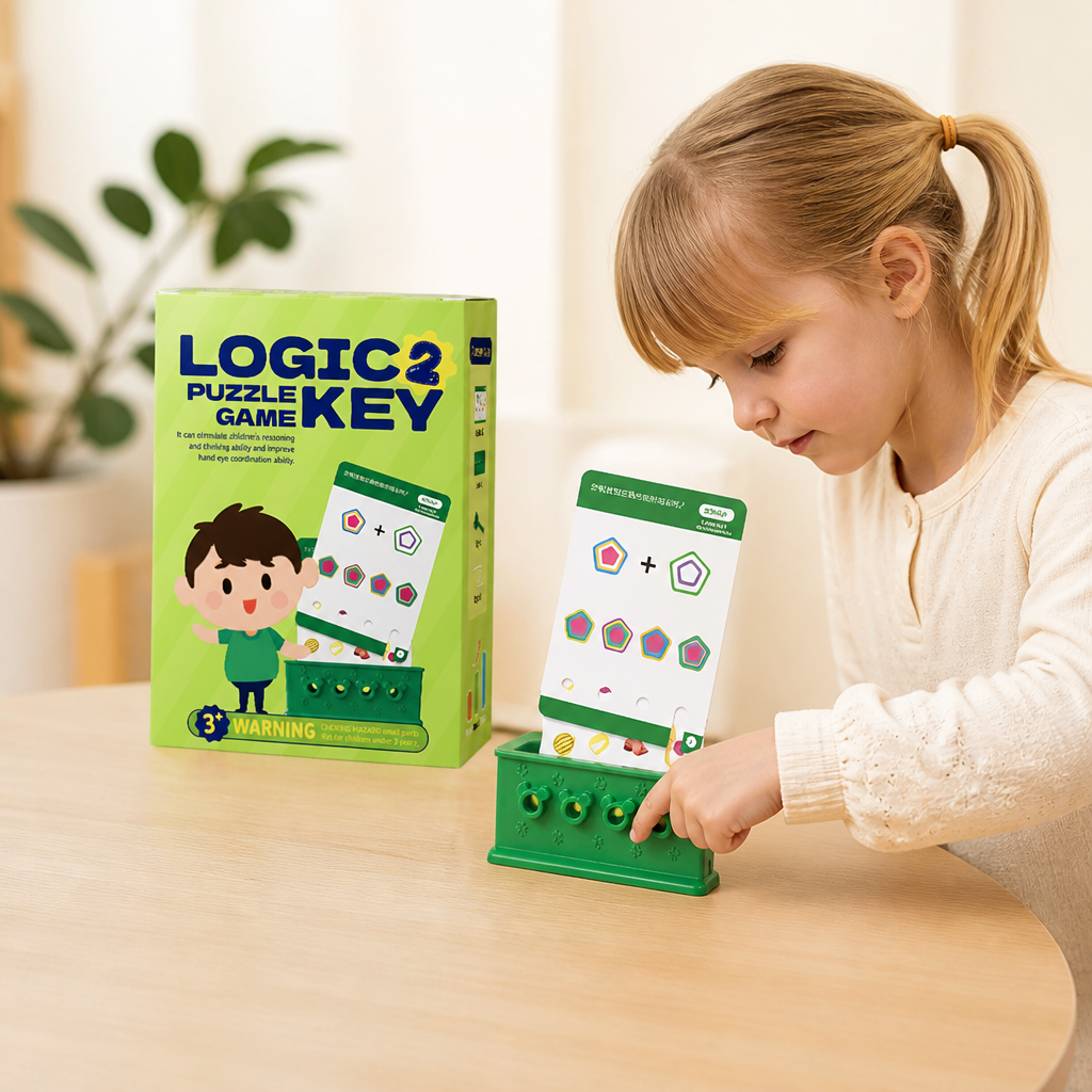 Logiskt Nyckelpusselspel För Barn