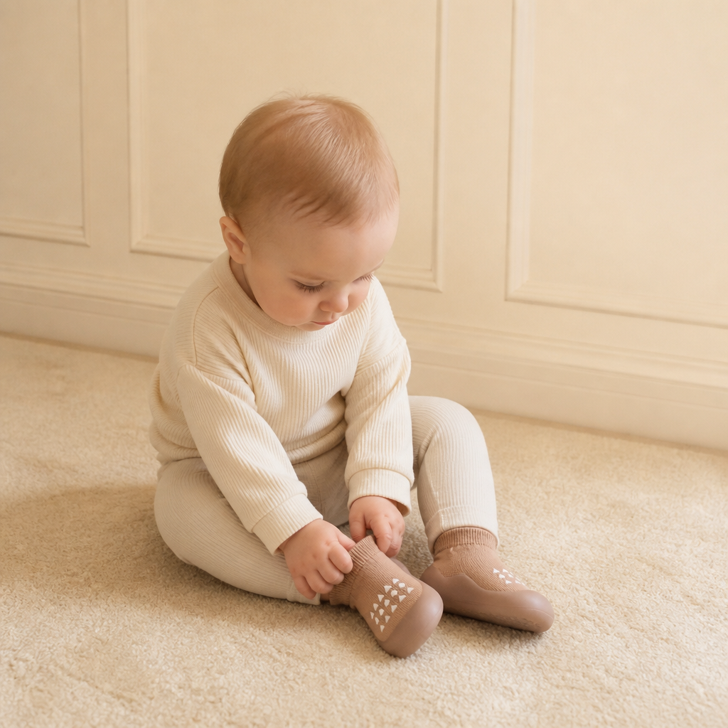 Babysockor – Lätta och Andningsbara Första Gångskor