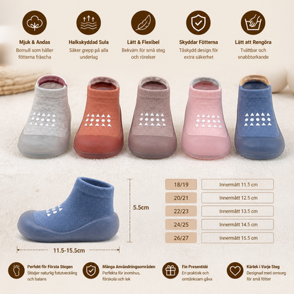 Babysockor – Lätta och Andningsbara Första Gångskor