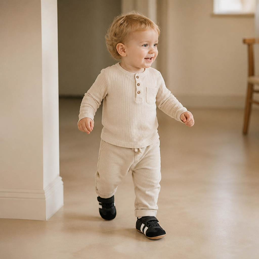 Klassiska Retro-Babysneakers – Mjuka Första Gångsskor Med Mjuk Sula