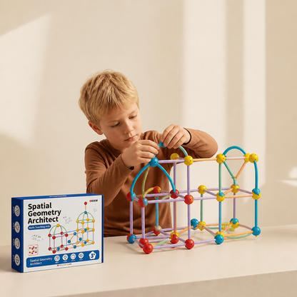 3D Geometriskt Byggset – Pedagogisk Konstruktions- och Rumsuppfattningsleksak