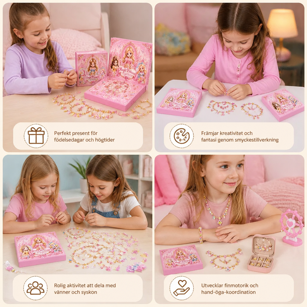 Princess DIY Smyckes- & Armbandstillverkningskalender