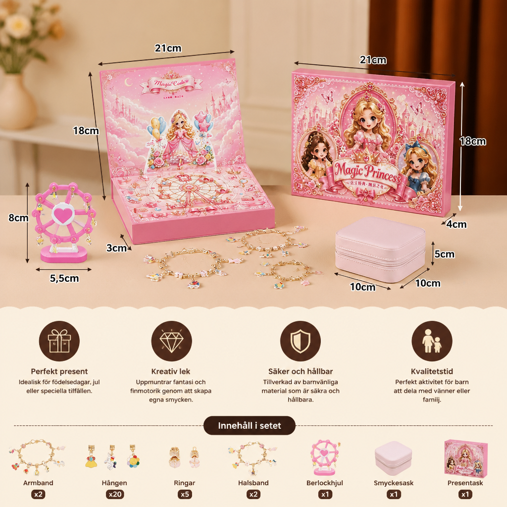 Princess DIY Smyckes- & Armbandstillverkningskalender