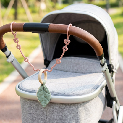 Silikon Babyklämma med Anti-Förlust Skydd – för Smockor & Leksaker (5 Stycken)
