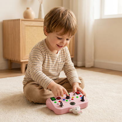 Montessori Aktivitet Lektoy för Barn – Educativt Spel för Att Stödja Motoriska Färdigheter, Förståelse och Kreativitet