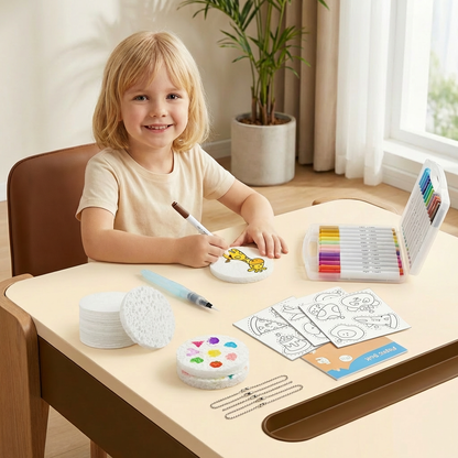 Kreativt svampmålningsset för barn – DIY-konstset med bubbeleffekt