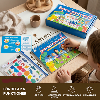 Montessori Aktivitetsbok för Barn – Lekfullt Lärande och Tidig Utveckling
