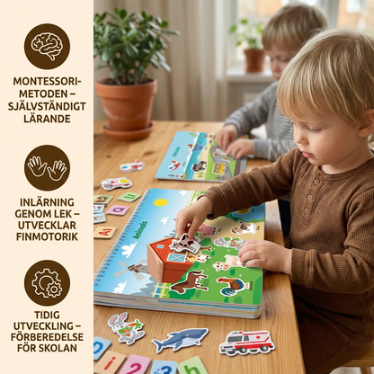 Montessori Aktivitetsbok för Barn – Lekfullt Lärande och Tidig Utveckling