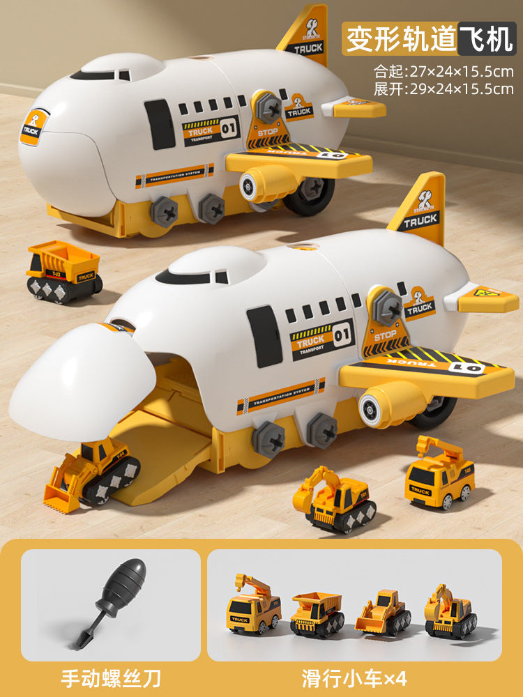 DIY-flygplanstransport med byggfordon – Lekset