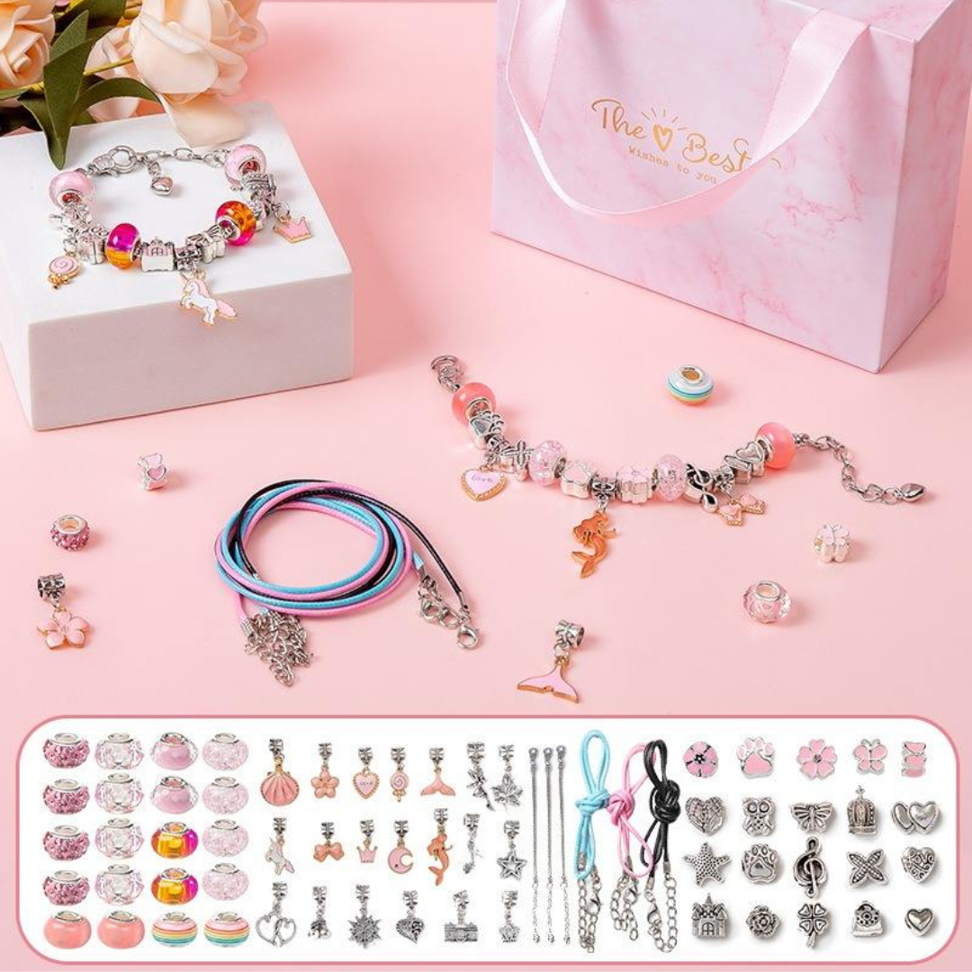 DIY-kit för att göra charmarmband ⎜ Smyckestillverkningsset