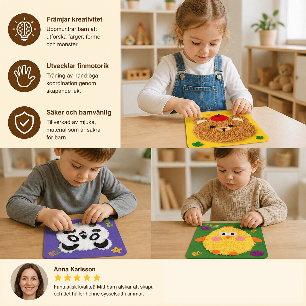 Kreativt pysselset för barn