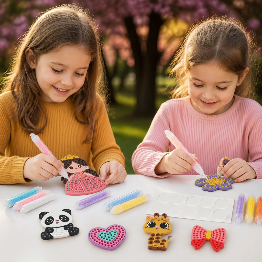 DIY-pärlkonstset med pennor – Skapa och dekorera djurmotiv