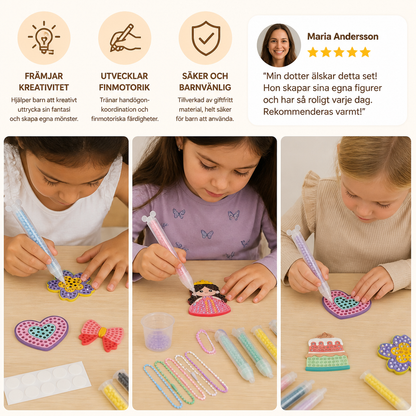 DIY-pärlkonstset med pennor – Skapa och dekorera djurmotiv