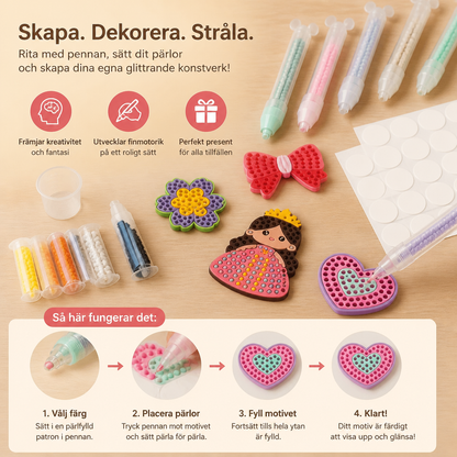 DIY-pärlkonstset med pennor – Skapa och dekorera djurmotiv