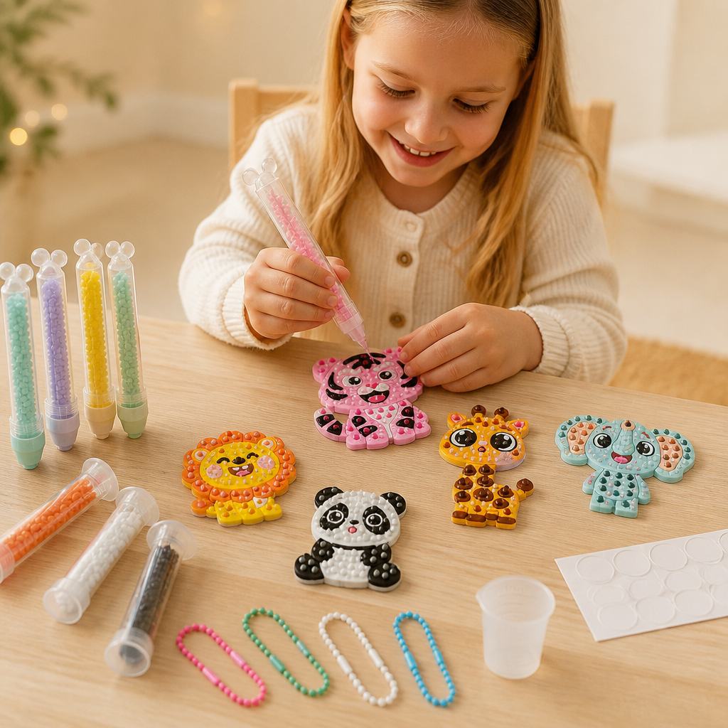 DIY-pärlkonstset med pennor – Skapa och dekorera djurmotiv