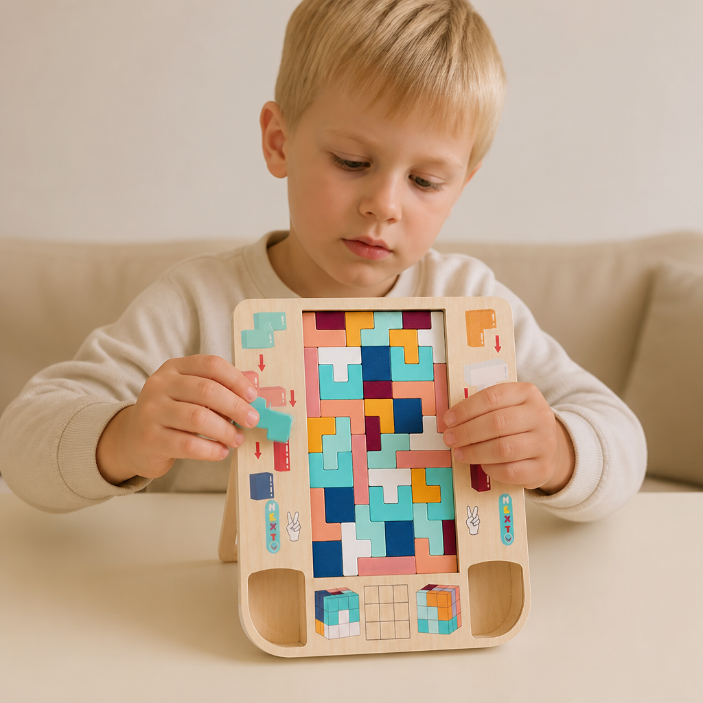 Mets ton cerveau à l’épreuve - Jeu de blocs Tetris