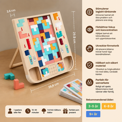 Mets ton cerveau à l’épreuve - Jeu de blocs Tetris