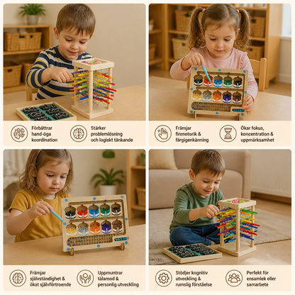 3-delat Montessori-pusselset för lek och utveckling för barn