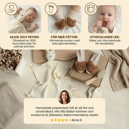 6-delat presentset för nyfödda – baby startpaket